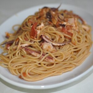 超濃厚 イカわたとフレッシュトマトのパスタ レシピ 作り方 By たけちゃ む 楽天レシピ 超濃厚 イカわたとフレッシュトマトのパスタ レシピ 作り方 By たけちゃ む 楽天レシピ